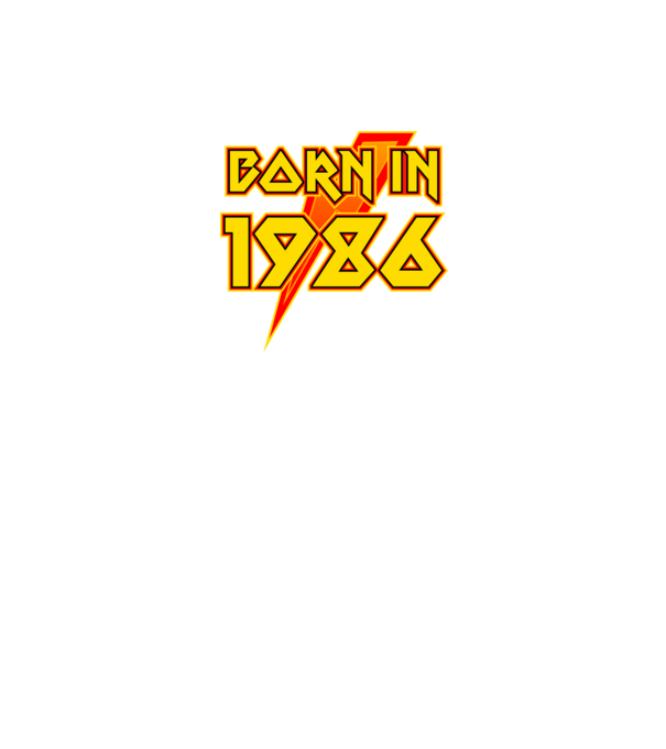 heavy metal born in 1986 minta fekete pólón