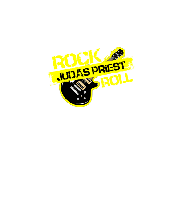 rock and roll gitár JUDAS PRIEST minta türkiz pólón