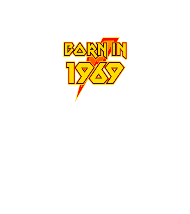 heavy metal born in 1969 minta fekete pólón