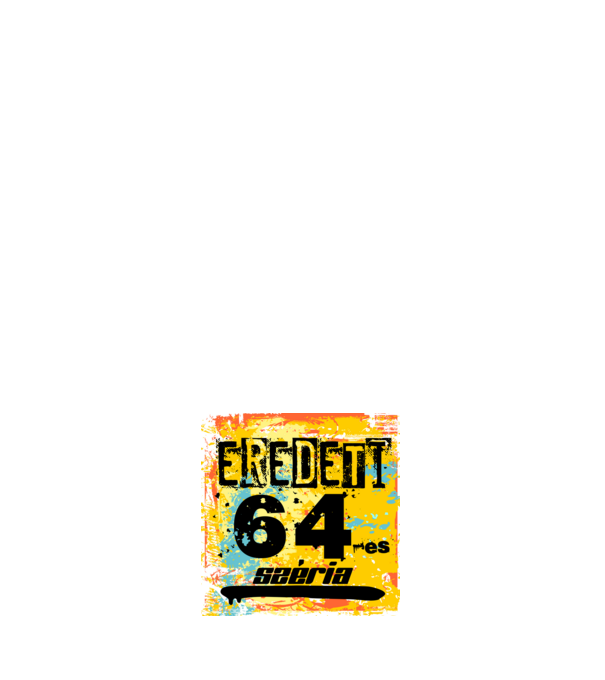 eredeti széria grunge graffiti 64-es.1964 minta sötétkék pólón