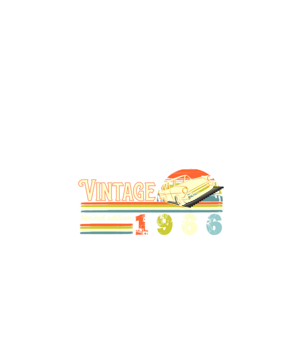 vintage, limited edidtion, retro születésnapi felirat, évszám veterán autóval, 1966 minta fekete pólón
