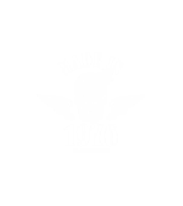 SKULL, koponya MADE IN 1976 minta fehér pólón