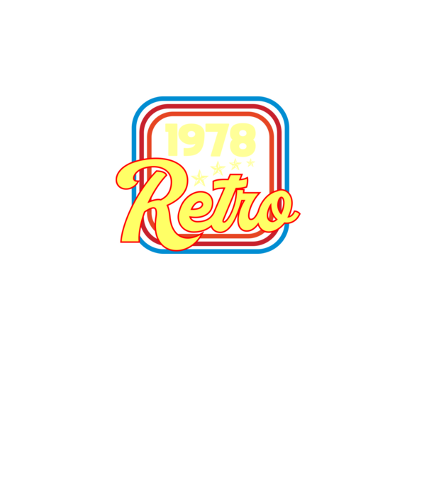 retro születésnapi felirat dátummal 1978 minta fekete pólón
