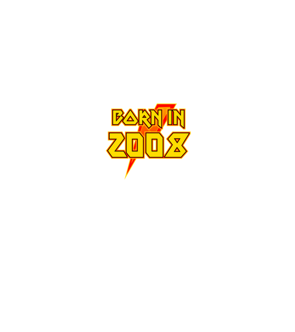 heavy metal born in 2008 minta fekete pólón
