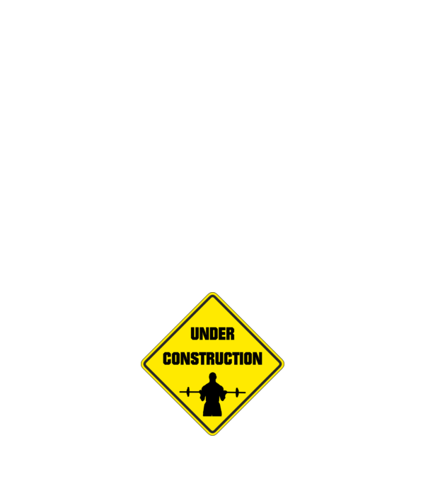 UNDER CONSTRUCTION BODY minta fehér pólón