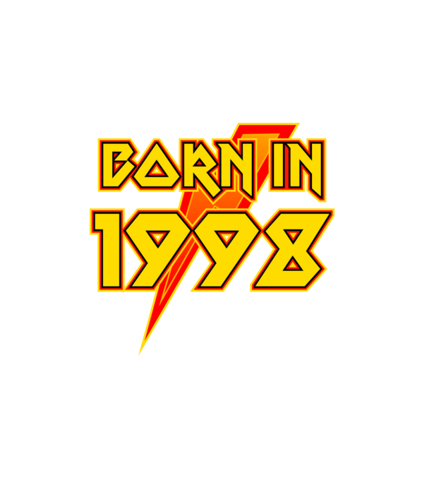 heavy metal born in 1998 minta fehér pólón