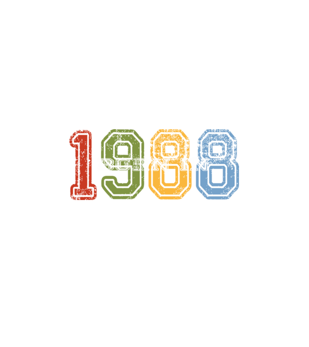 born in 1988 születésnapi felirat minta fekete pólón