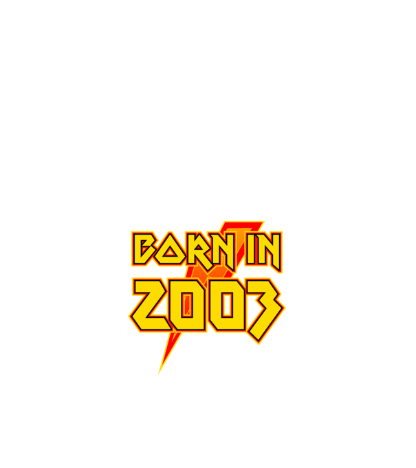 heavy metal born in 2003 minta fehér pólón