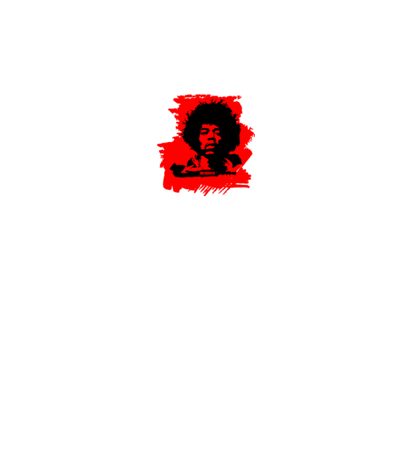 jimmy hendrix,rock&roll klasszikus, rocker, hippie, zenész,amerika,piros minta fekete pólón