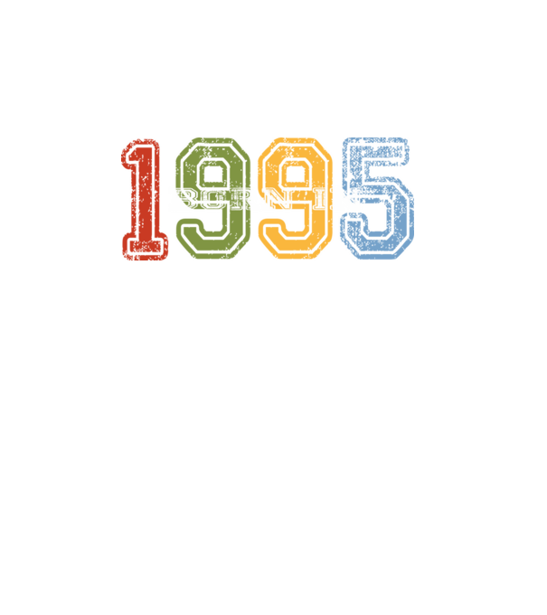 born in 1995 születésnapi felirat minta fekete pólón