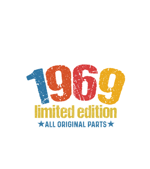 1969 limited edition ,all original parts, retro születésnapi évszám minta fekete pólón