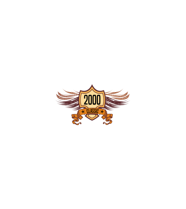 classic szülinapi embléma 2000 minta homokszín pólón
