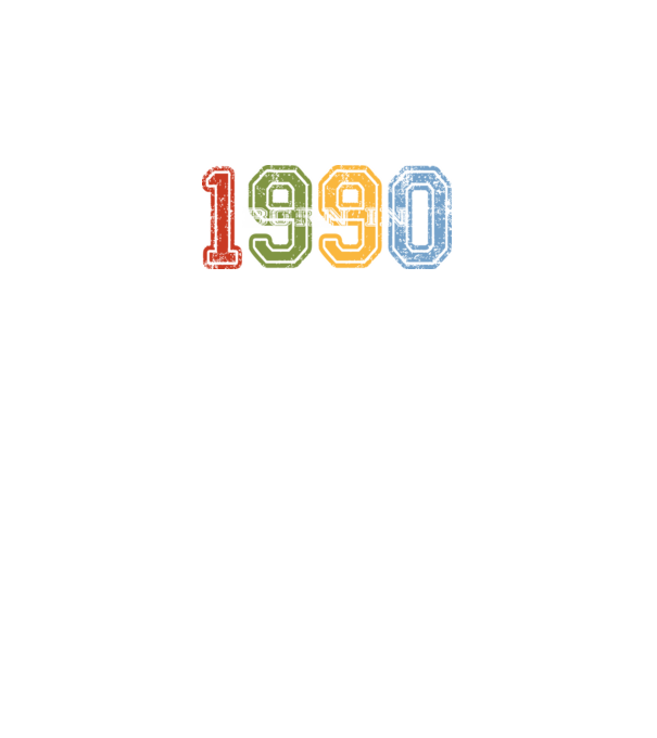 born in 1990 születésnapi felirat minta fekete pólón