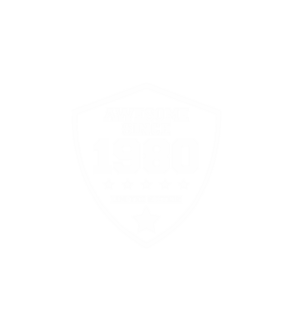 AWESOME1980 minta fehér pólón