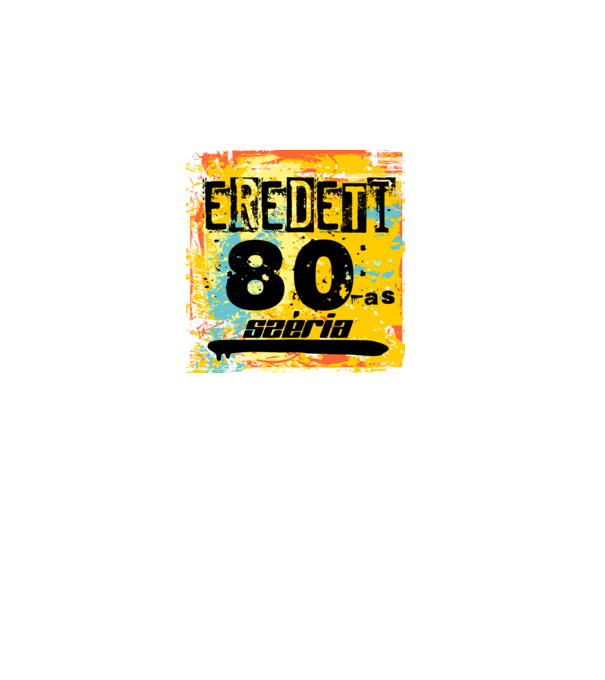 eredeti széria grunge graffiti 80-as. 80 éves minta fekete pólón