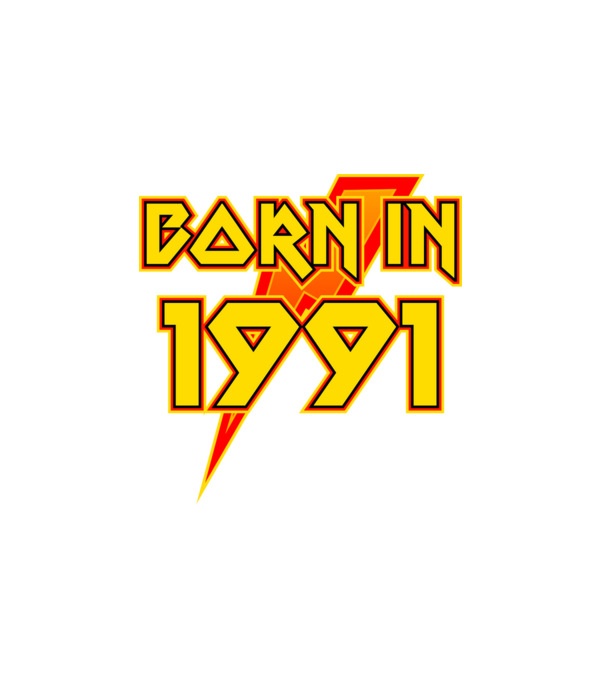heavy metal born in 1991 minta fehér pólón