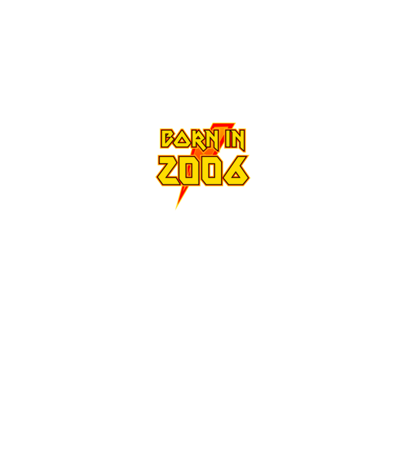 heavy metal born in 2006 minta fekete pólón