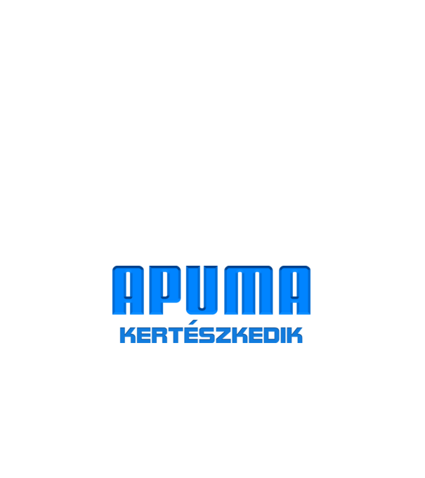APUMA KERTÉSZKEDIK minta fehér pólón