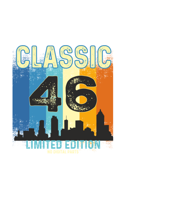 CLASSIC LIMITED EDITION NO DIGITAL PARTS 46 minta fekete pólón