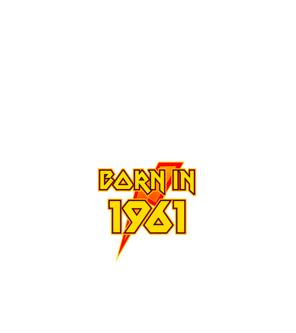 heavy metal born in 1961 minta fehér pólón