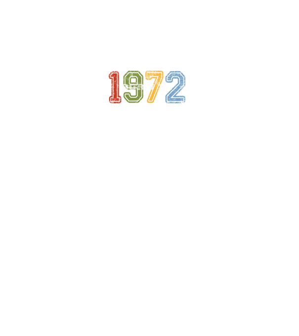 born in 1972 születésnapi felirat minta fekete pólón