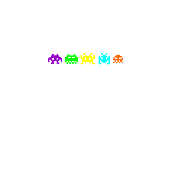 retro számítógépes pixel figurák minta fekete pólón