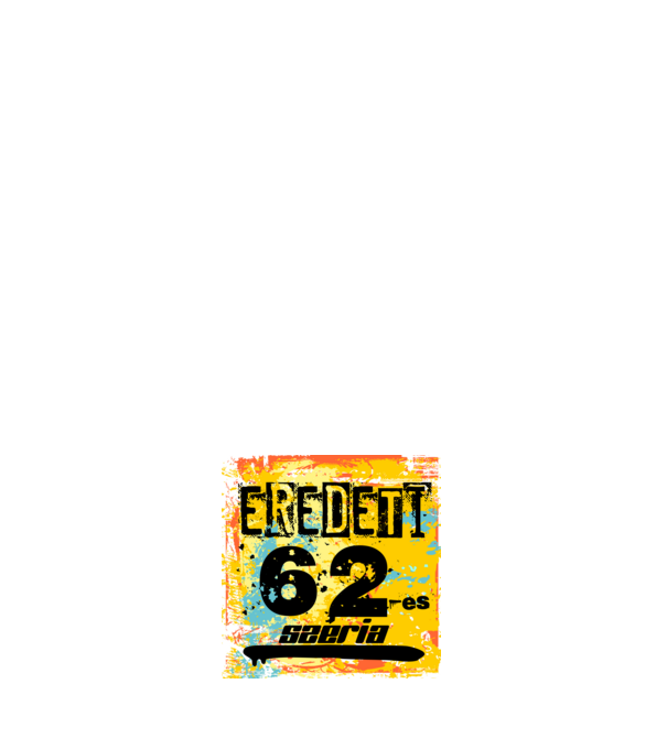 eredeti széria grunge graffiti 62-es. 62 éves minta fehér pólón