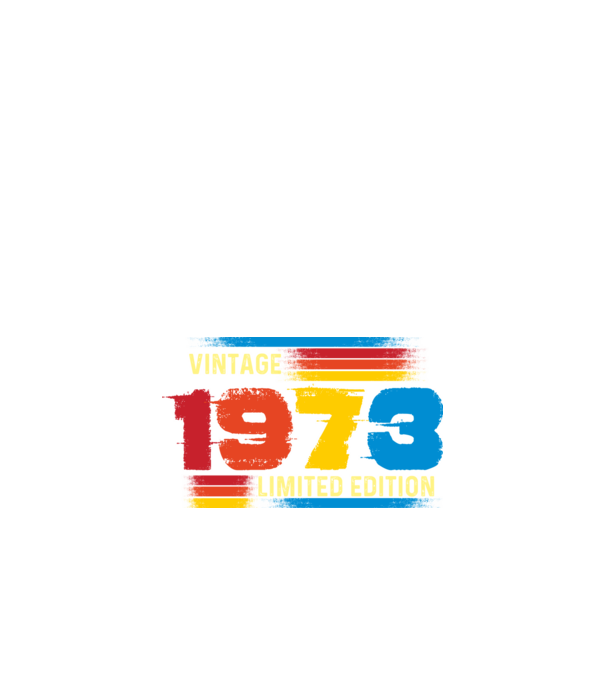 vintage ÉVSZÁM, LIMITED EDITION, RETRO SZÜLETÉSNAP, 1973 minta fekete pólón