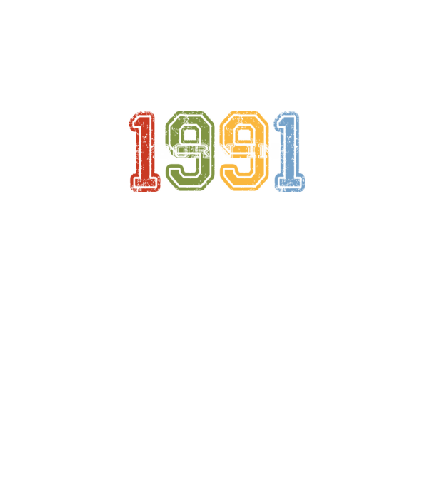 born in 1991 születésnapi felirat minta fekete pólón