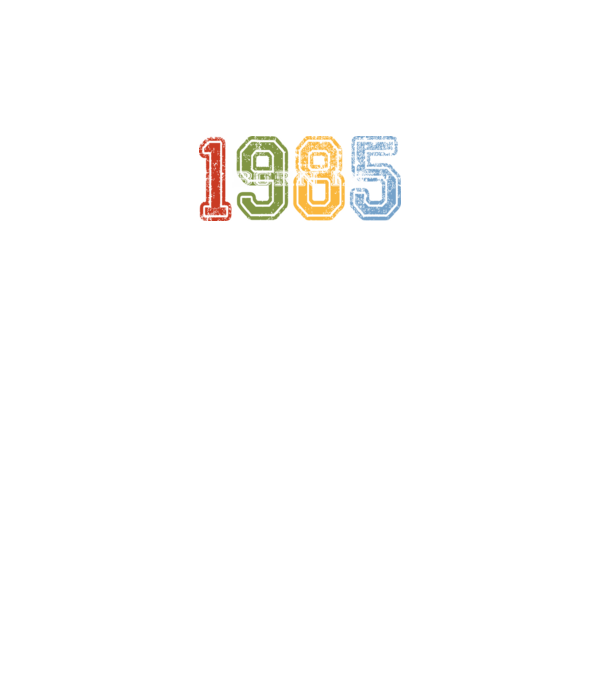 born in 1985 születésnapi felirat minta fekete pólón