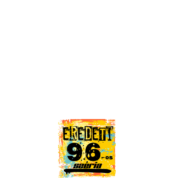 eredeti széria grunge graffiti 96-os, 1996 minta fehér pólón