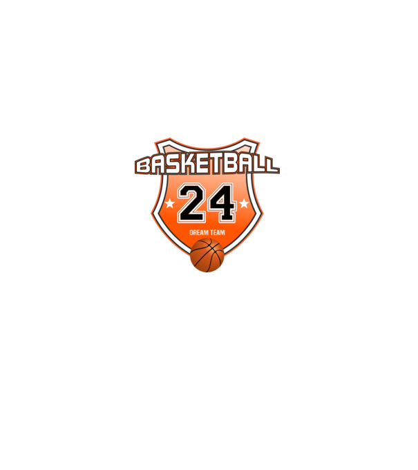 Basketball , kosárlabda mezszám. születésnap szülinapi logó 24 éves minta szürke pólón