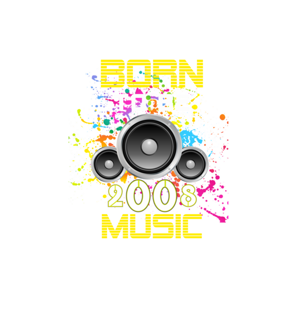 born to be music 2008-ban született, születésnapi póló minta homokszín pólón