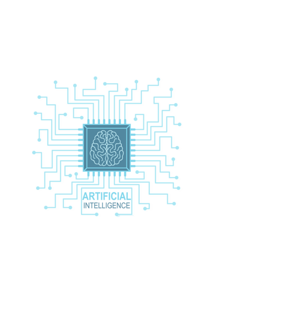 AI mesterséges intelligencia minta fekete pólón