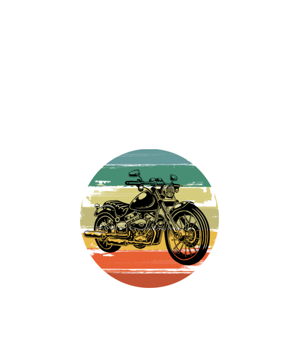 vintage retro motorkerékpár, oldtimer motor minta fekete pólón