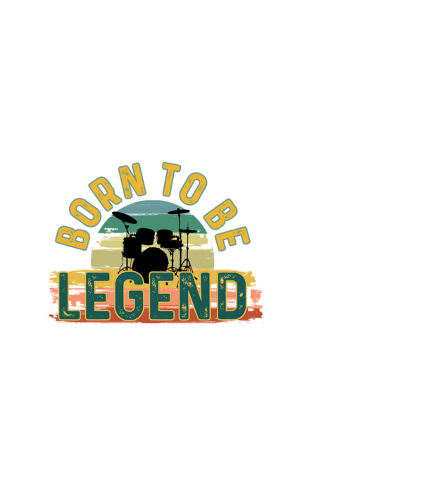 born to be legend , dobos legenda, dobos, legendának született minta fekete pólón