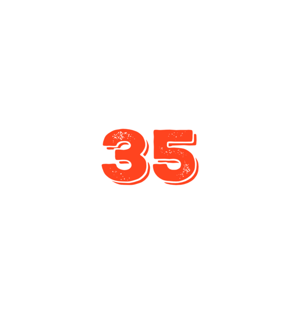 EGY QRVA SZÓT SEM, MÉG SZOKNOM KELL, 35 ÉVES SZÜLETÉSNAPRA minta farmerkék pólón