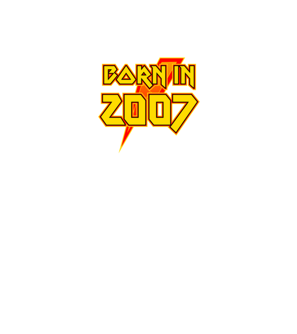 heavy metal born in 2007 minta fekete pólón