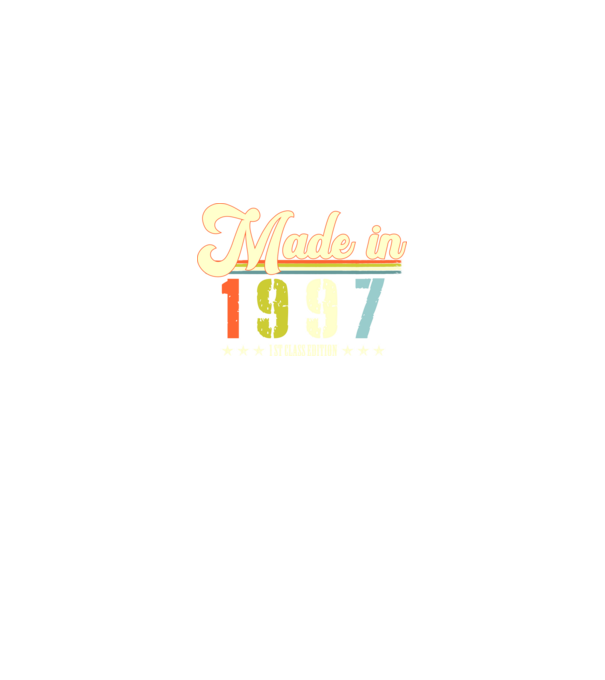made in 1997, 1st class edition, születésnap, 1997-ben készült minta királykék pólón