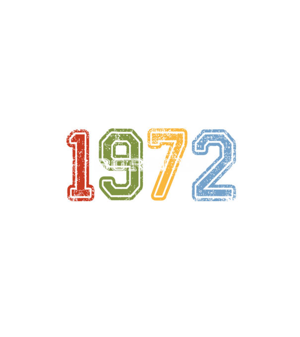 born in 1972 születésnapi felirat minta fekete pólón