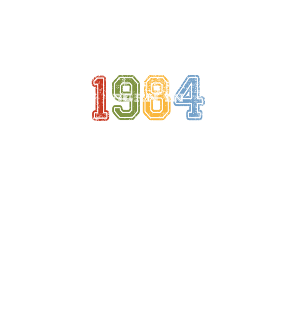 born in 1984 születésnapi felirat minta fekete pólón
