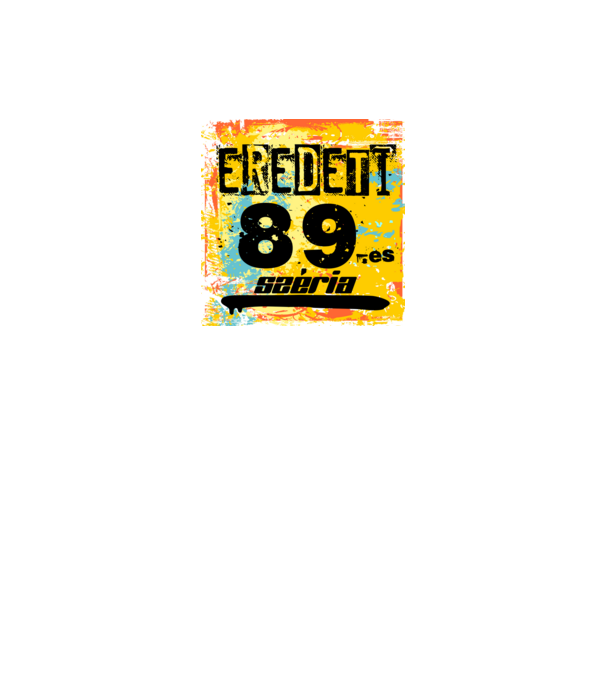 eredeti széria grunge graffiti 89-es, 1989 minta fekete pólón