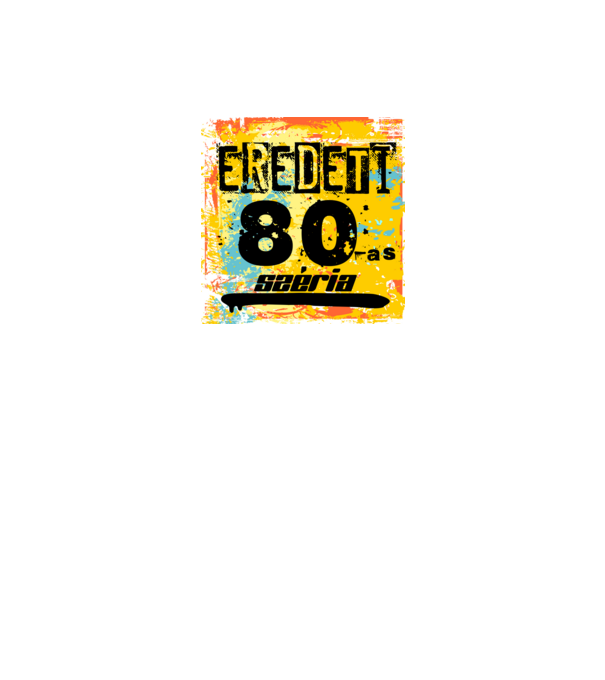 eredeti széria grunge graffiti 80-as. 80 éves minta fekete pólón