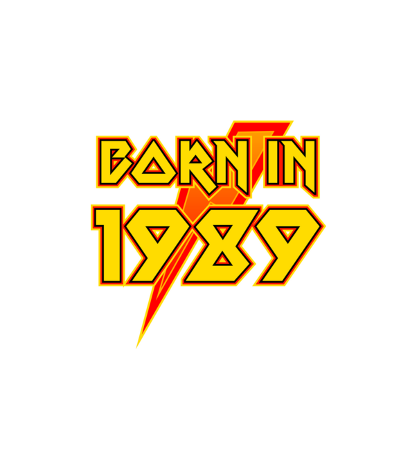 heavy metal born in 1989 minta fehér pólón