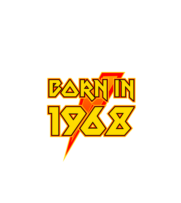 heavy metal born in 1968 minta fekete pólón