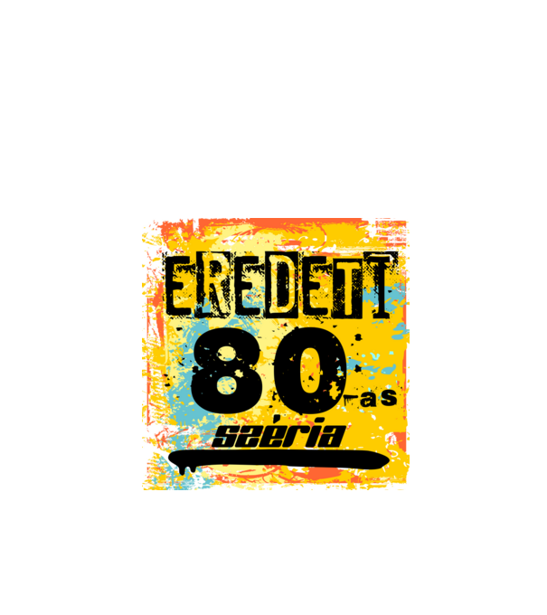 eredeti széria grunge graffiti 80-as. 80 éves minta fekete pólón