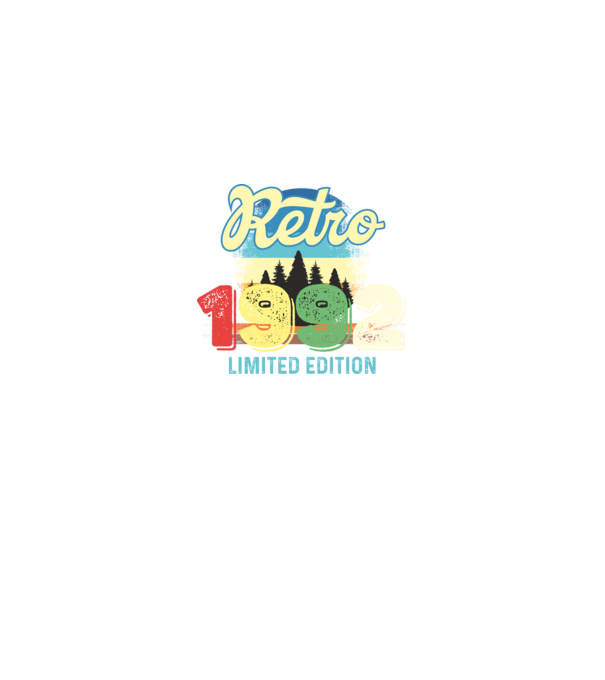 retro évszám, limited edition, 1992-ben születetteknek minta királykék pólón
