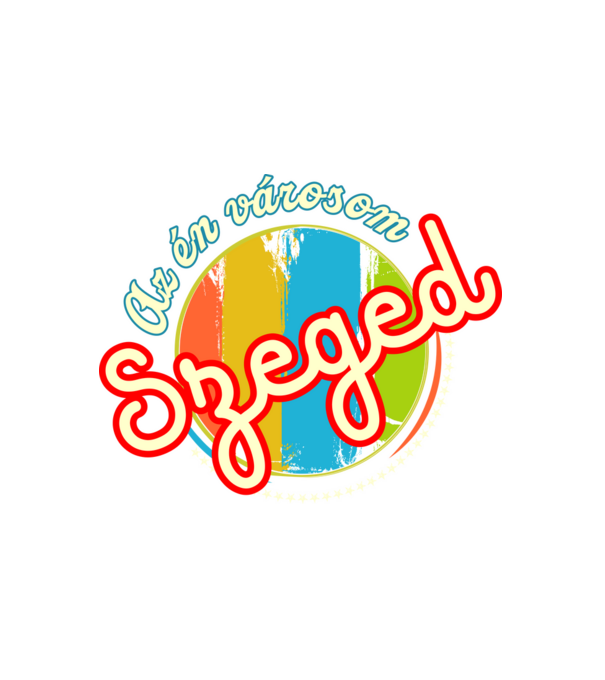AZ ÉN VÁROSOM SZEGED minta fehér pólón