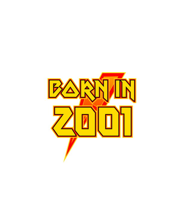 heavy metal born in 2001 minta fekete pólón