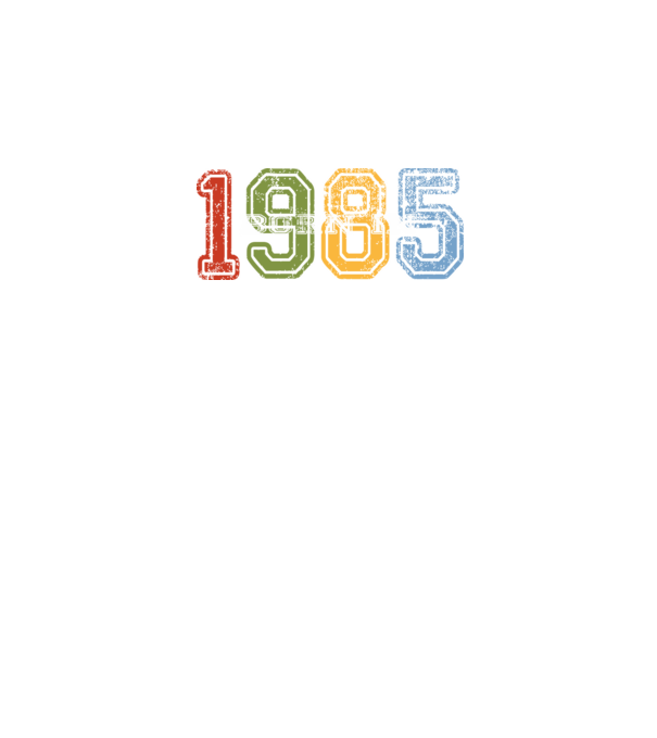 born in 1985 születésnapi felirat minta fekete pólón